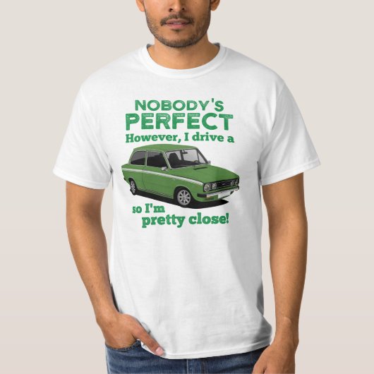 Niemand is perfect met DAF 66 Sedan T-shirt (Voorkant)
