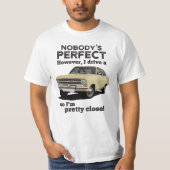 Niemand is perfect met Kadett B-coupe T-shirt (Voorkant)