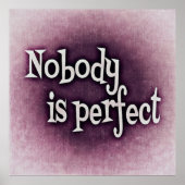 Niemand is perfect poster (Voorkant)