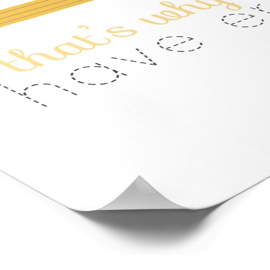 niemand is perfect - poster met potlood en eraser (Hoek)