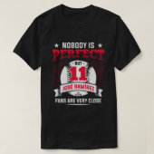 Niemand is perfect voor Jose Ramirez Funny Basebal T-shirt (Design voorkant)