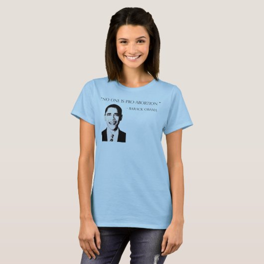 Niemand is pro-abortus t-shirt (Voorkant volledig)