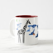 Niemand is zoals ik. tweekleurige koffiemok (Voorkant links)