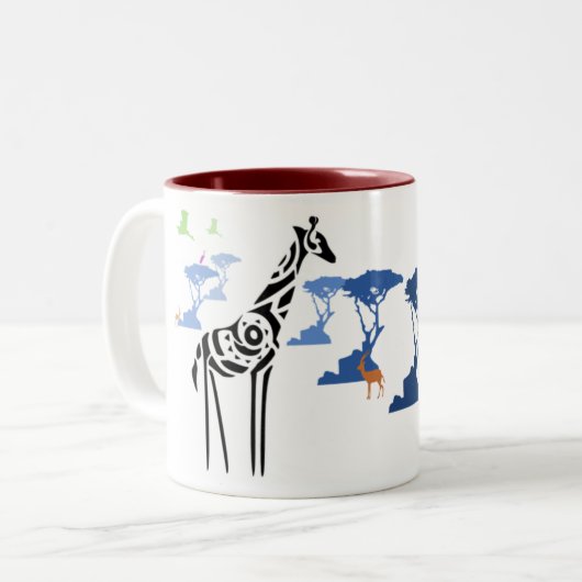 Niemand is zoals ik. tweekleurige koffiemok (Voorkant links)