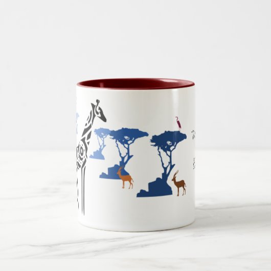 Niemand is zoals ik. tweekleurige koffiemok (Center)