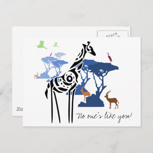 Niemand is zoals jij. briefkaart (Voorkant / Achterkant)