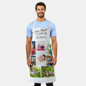 Niemand kan als onze oma Editable 8 foto's koken Schort (Gedragen)