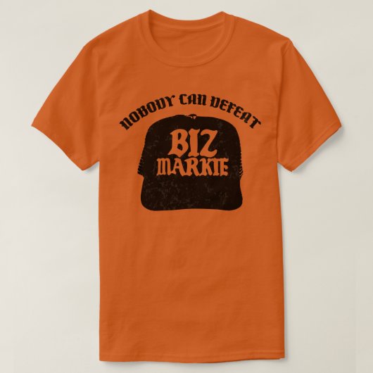 Niemand kan Biz Markie hiphop fan design verslaan T-shirt (Design voorkant)