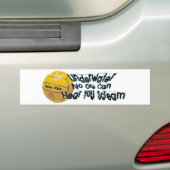 Niemand kan je horen schreeuwen bumpersticker (Op auto)