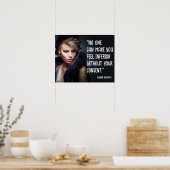 Niemand kan je inferieure positieve quotes laten v poster (Keuken)