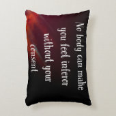 Niemand kan je inferor laten voelen accent kussen (Voorkant(Verticaal))