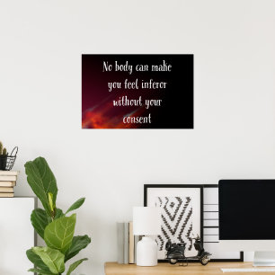 Niemand kan je nog slechter laten voelen poster