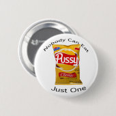 Niemand kan maar één eten ronde button 5,7 cm (Voorkant /achterkant)