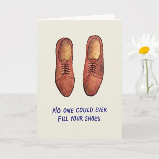 Niemand kan ooit jouw schoenen vullen | Vaderdag Kaart (Kleine Plant)