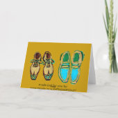 Niemand kan Uw Schoenen, het Wenskaart van de Papa Kaart (Achterkant)