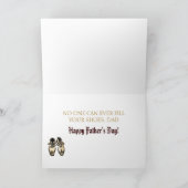 Niemand kan Uw Schoenen, het Wenskaart van de Papa Kaart (Binnen)