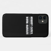 Niemand kan werken in een zwaardere Motivatie Ness Case-Mate iPhone Case (Achterkant (horizontaal))