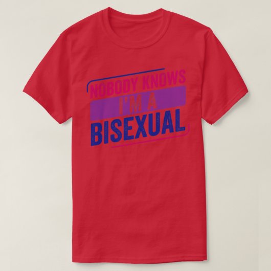Niemand kent Bi Pride Bisexual Bisexuality Flag T-shirt (Design voorkant)