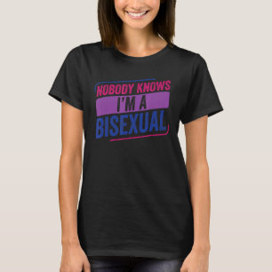 Niemand kent Bi Pride Bisexual Bisexuality Flag T-shirt