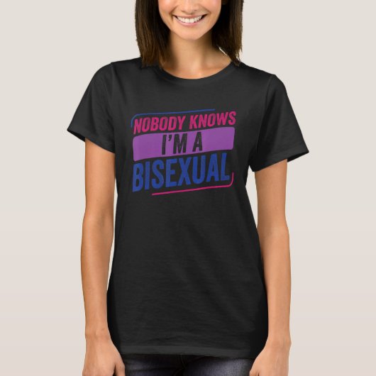 Niemand kent Bi Pride Bisexual Bisexuality Flag T-shirt (Voorkant)