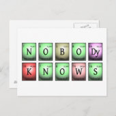 niemand kent chemische elementen briefkaart (Voorkant / Achterkant)