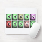 niemand kent chemische elementen muismat (Met muis)