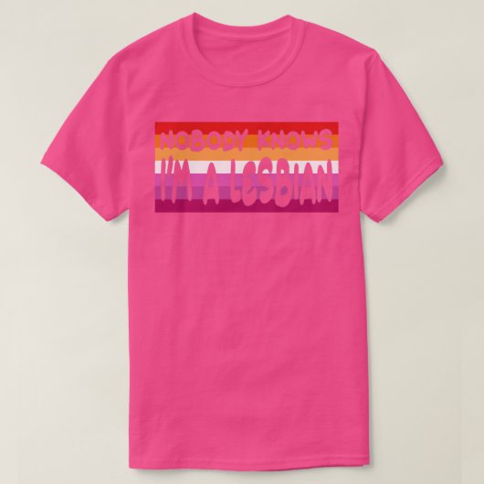 Niemand kent me een LGBT Q T-shirt (Design voorkant)