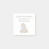 Niemand Klopt Grappige Kerst Wc Humor Post-it® Notes (Voorkant)