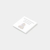 Niemand Klopt Grappige Kerst Wc Humor Post-it® Notes (Schuin)