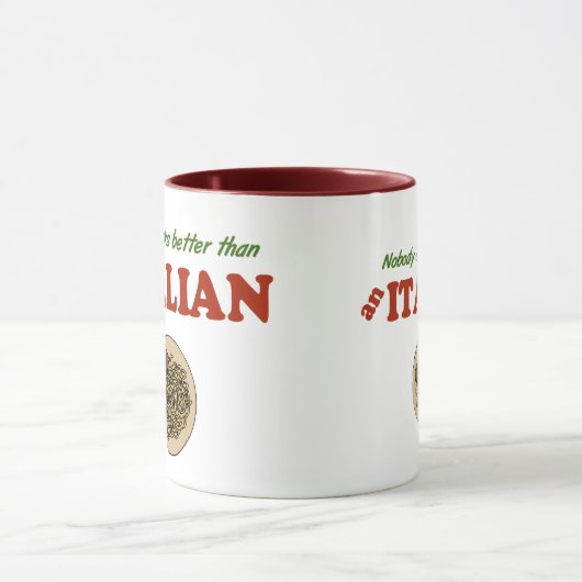 Niemand koelt beter dan een Italiaan Mok (Midden)