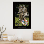 Niemand komt ooit terug uit Vietnam Poster (Keuken)