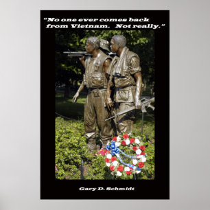 Niemand komt ooit terug uit Vietnam Poster