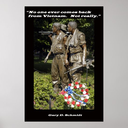 Niemand komt ooit terug uit Vietnam Poster (Voorkant)