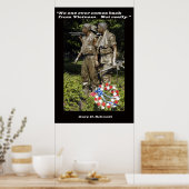 Niemand komt ooit terug uit Vietnam Poster (Keuken)