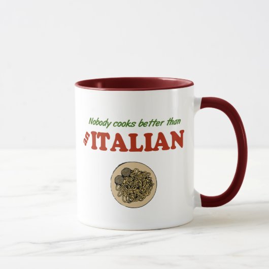 Niemand kookt beter dan een Italiaan Mok (Rechts)