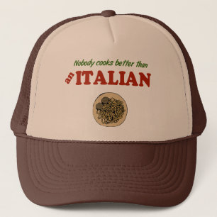 Niemand kookt beter dan een Italiaanse hoed Trucker Pet