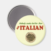 Niemand kookt beter dan een Italiaanse Magneet (Voorkant / Achterkant)