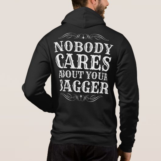 NIEMAND KOOPT OVER JE BAGGER HOODIE (Achterkant)