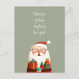 Niemand Krijgt Iets Kerstman Grappige Quote Briefkaart