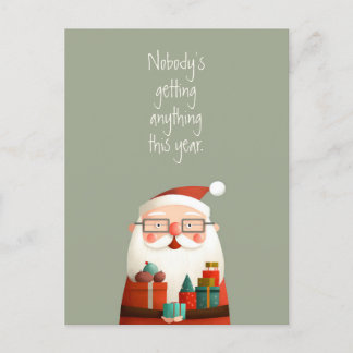 Niemand Krijgt Iets Kerstman Grappige Quote Briefkaart