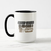 Niemand luistert naar mij tot ik een grappige koff mok (Links)