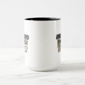 Niemand luistert naar mij tot ik een grappige koff mok (Midden)