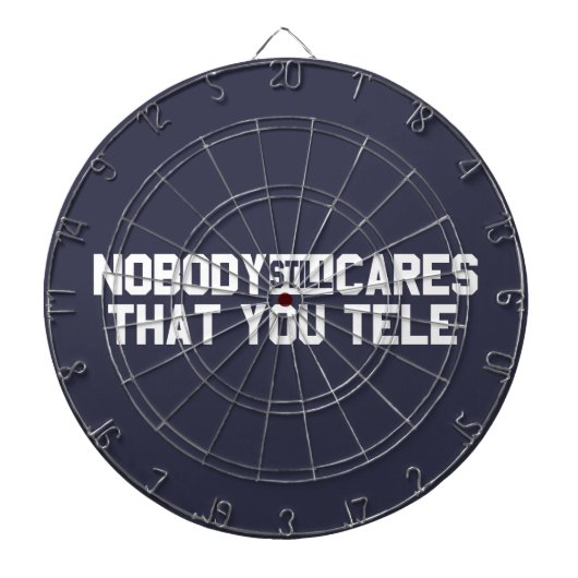 Niemand maakt het nog steeds uit dat je tele dartbord (Voorkant)