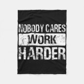 Niemand maakt het werk harder - fitness fitness fi fleece deken (Voorkant)