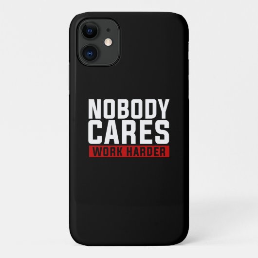 Niemand maakt werk harder Case-Mate iPhone case (Achterkant)