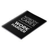 Niemand maakt werk harder notitieboek (Linkerzijde)