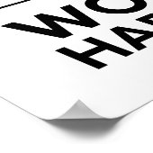 Niemand maakt werk harder poster (Hoek)