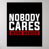 Niemand maakt werk harder poster (Voorkant)
