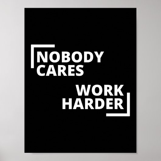 Niemand maakt werk harder poster (Voorkant)
