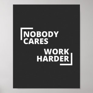 Niemand maakt werk harder poster